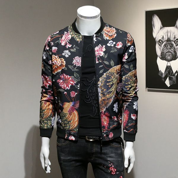 

new thin jacket jacket fashion slim blouse men's, Black;brown