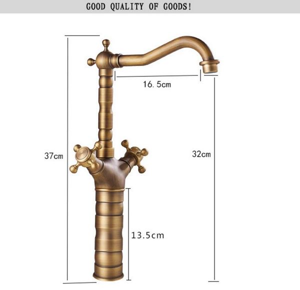 2020 Antique Brass Finishing Bathroom Faucets Basin Faucets Dual