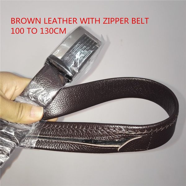 

2018 togo leather strip with hide money zipper pouch ratchet buckle black full grain genuine leather belt, Black;brown
