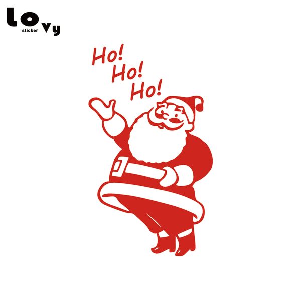 

merry christmas santa clause decoration wall art decal sticker xmas gift for store window home decor wa0613