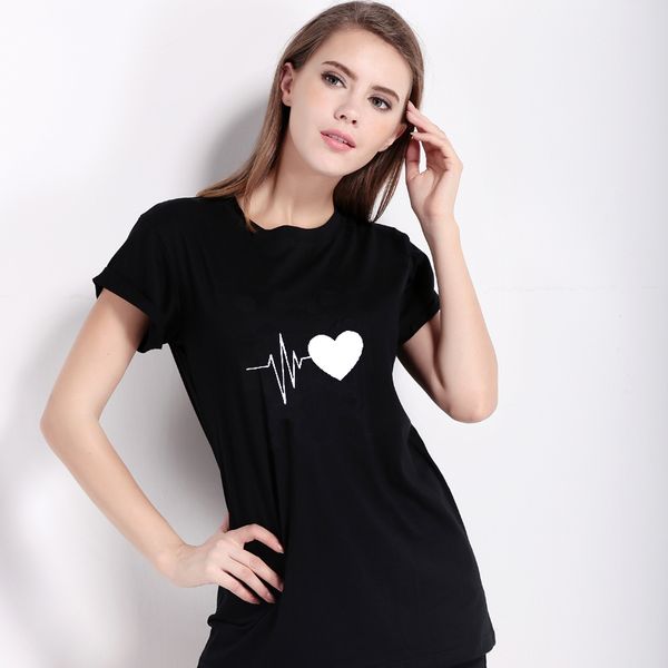 

2018 casual multicolor pattern print women chiffon cotton casual funny blouses & shirts for lady girl hipster women tshirt wt93 wr, White