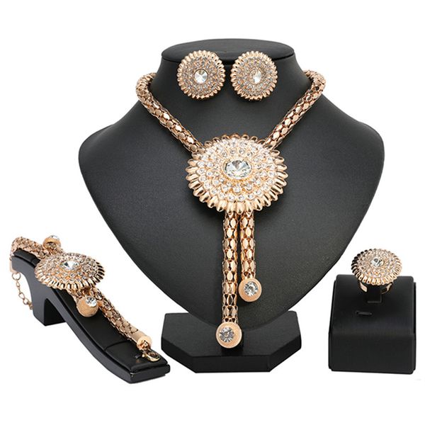 

exquisite 2019 dubai gold jewelry set wholesale nigerian wedding fashion african beads jewelry set brand woman costume design, Silver