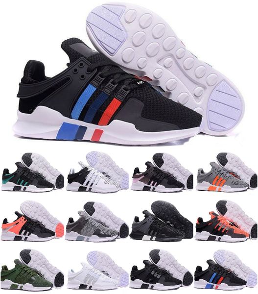 

Top Quality 2018 EQT Support Boost Mens ShOes Black white blue GS Primeknit grey Core Sneakers Sports Shoe casual shoes Eur 36-45