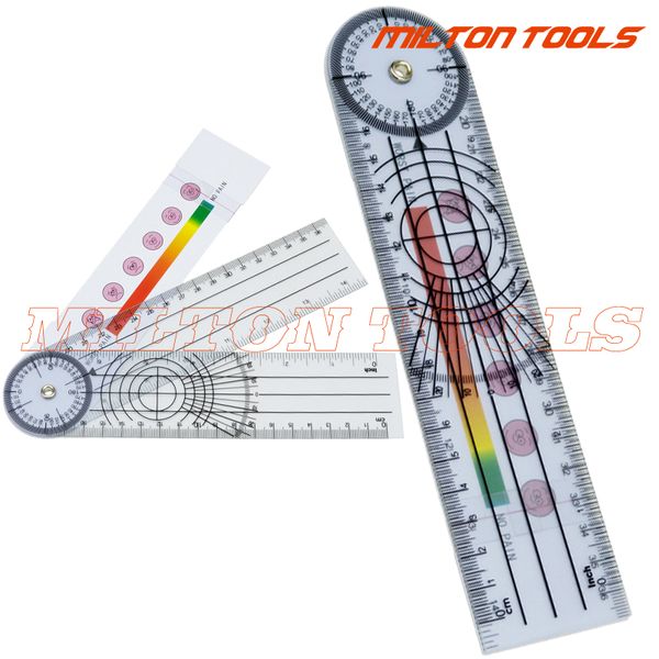 

2 in 1 pain goniometer spinal goniometer ruler motion tester pain rating scale 360 professional, 12pcs/lot