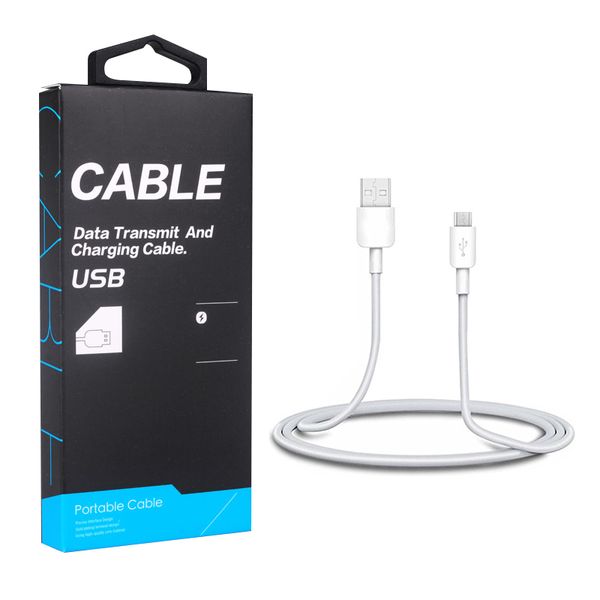 50 pcs wholesale USB Data Cable Charger Wire Cord Micro USB Cable Type-c For Samsung Xiaomi HTC Huawei Fast Charging Cable