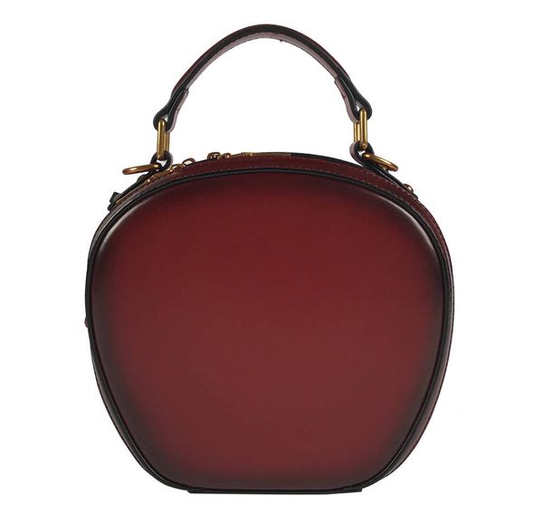 

round handmade genuine leather by dhl women designer handle handbags crossbody bags cowhide purse 4 colors hg18031501