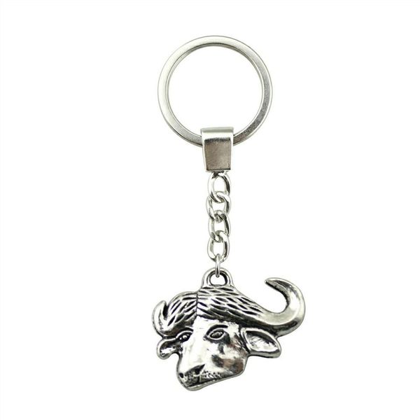 

6 pieces key chain women key rings fashion keychains for men ngau tau 27x18mm, Slivery;golden
