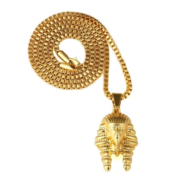 

bling ancient last king pendants hip hop jewelry chains bad girl charm rock egyptian pharaoh necklaces pendant, Silver