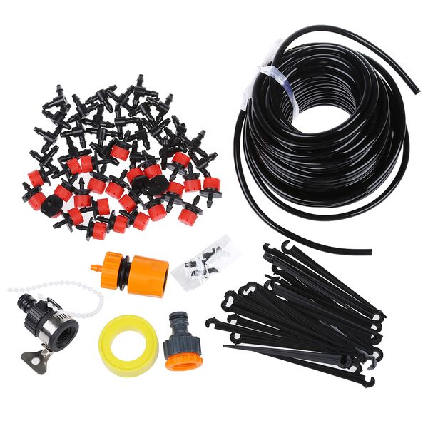 

gczw-20m diy mini drip irrigation system plant self watering garden hose kits