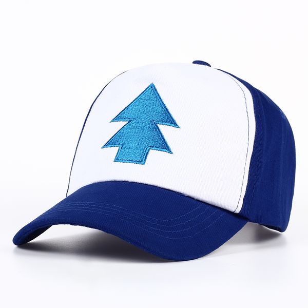 

2017 new cotton tree embroidery gravity falls u.s cartoon mabel dipper pines cosplay cool baseball caps adjustable sport hat, Blue;gray