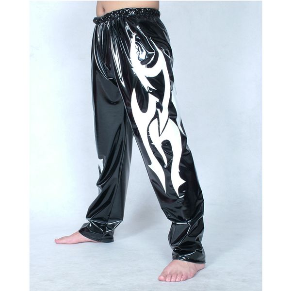 

lycra spandex pvc wrestling singlet tights/pants costume mem outfit for kids, Black