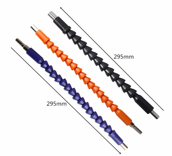 Freeshipping 6.35mm 1/4 '' Hex Shank Eixo Flexível Haste de Conexão Eletrônica Broca Extention Chave De Fenda Bit Titular Rod Power Tools