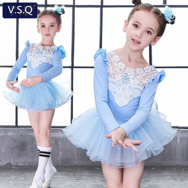 

long sleeve pink blue purple dance wear kids clothing princess gymnastics leotard girls ballet tutu dancing ballerina costumes, Black;red