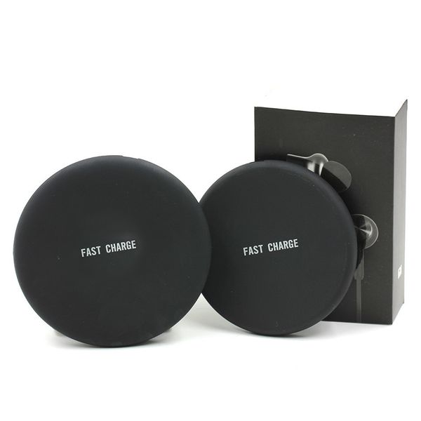 

for iphone x qi wireless charger pad fast charging adapter receiver for samsung note8 with retail box