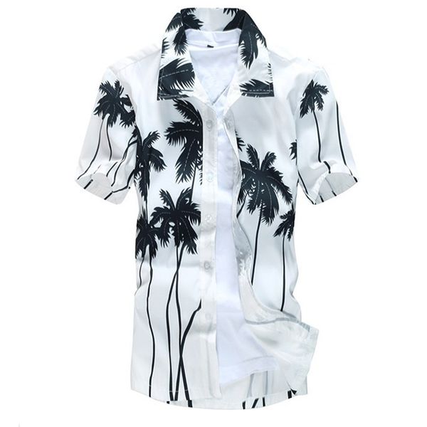 

Mens Hawaiian Shirt Male Casual Camisa Masculina Printed Beach Shirts Short Sleeve Brand Clothing Free Shipping Asian Size 5xl
