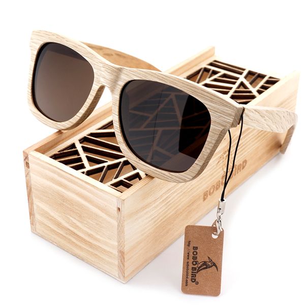 Bobo Pássaro Nova Moda Handmade Wood Sunglasses De Madeira Design Bonito Para Homens Mulheres Gafas De São Steampunk Cool Sun Óculos BS04