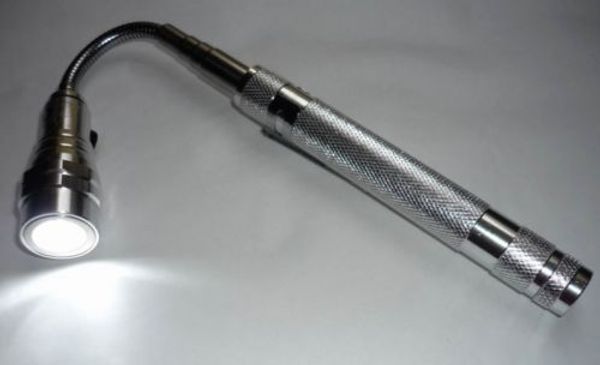 

extendable 3led car pocket lamp flashlight double-magnet work light telescopic car pick up tool picker lamp dhl