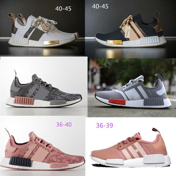 

nmd r1 Wholesale Discount Cheap pink red gray NMD Runner R1 Primeknit PK Low Men's & Women's shoes Classic Fashion Sport track shoes