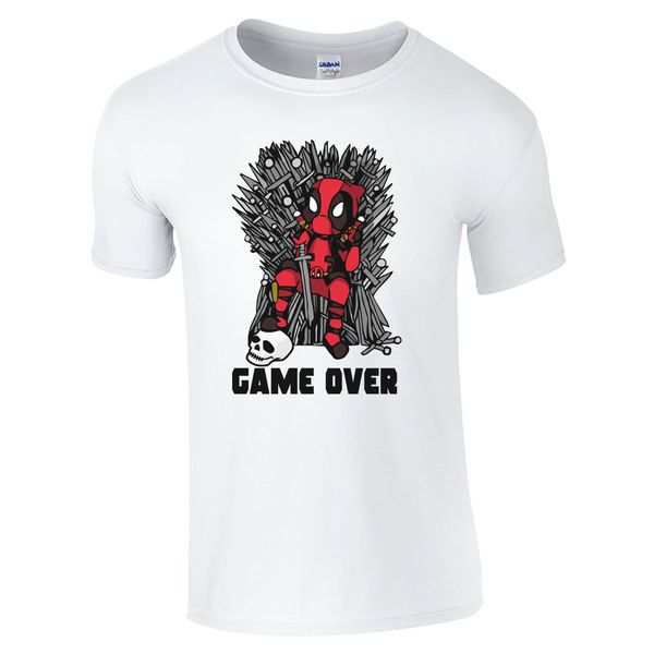 

Deadpool love you Game Over T-Shirt - Железный Трон мультфильм Игра престолов вентилятор мужской