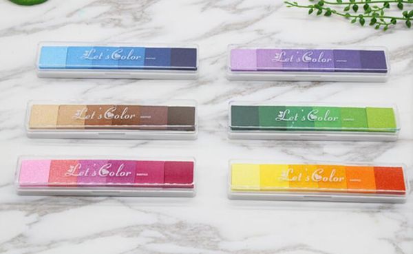 

отпечатков пальцев чернила pad для резиновые штампы скрапбукинга красочные inkpad печать уплотнения украшения трафарет карты diy ремесла