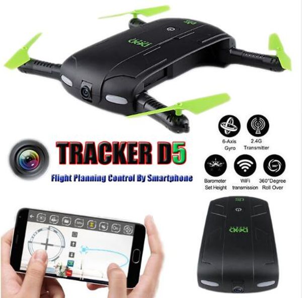 

JJRC DHD D5 Selfie FPV Drone With HD Camera Foldable RC Pocket Drones Phone Control Helicopter Mini Dron JJRC H37 523 Quadcopter