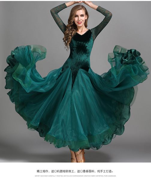 

ballroom dance dress modern waltz standard competition dress red black green blue dallroom dance competition dresses my786, Black;red