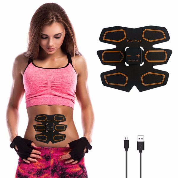 

smart muscle stimulator ems stimulation usb charging muscle toner abs simulator toning belt workouts ems training device body massager