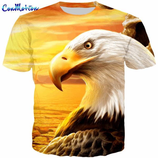 

3d short sleeve t shirt eagle print casual us flag design fashion mens summer clothing plus size xxs-4xl casual, White;black