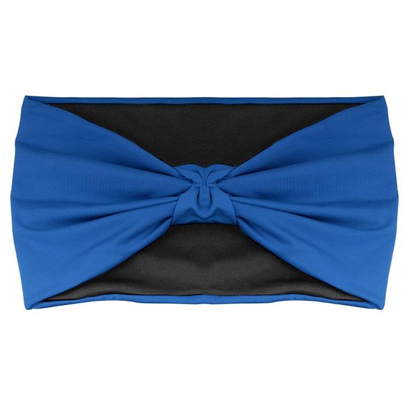 

women's headband yoga running exercise sports workout athletic gym wide sweat wicking stretchy, Silver