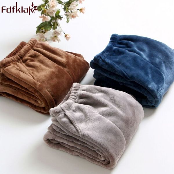 Fdfklak Nuovo Flanella Pijama Pant Donna Autunno Inverno Pigiama Pantaloni Corallo Pile Caldo Indumenti Da Notte Pantalone Pantaloni da Donna Pantaloni