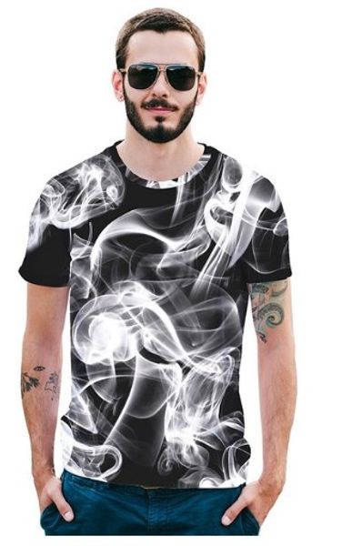 

мечтательный дым линии мужчины женщины 3d футболка лето топы тис уличная одежда poleras hombre плюс размер чернил рендеринга s-xxxxxxl u86, White;black