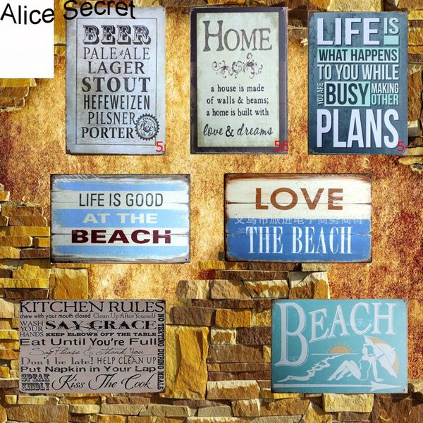 2019 Cafe Pub Love Wall Decor Metal Signs Vintage Home Decor Tin