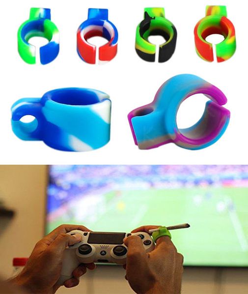 Venda quente Jogo Gadgets Protetor de Dedo Criativo Silicone Cigarette Holder Ring para Acessórios Fumar Regular