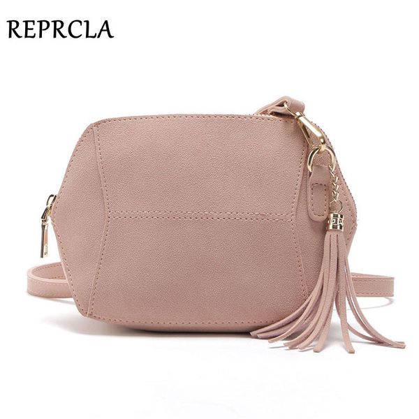 

reprcla fashion matte pu leather shoulder bags candy color shell women messenger bags crossbody tassel ladies bag handbags d18101303
