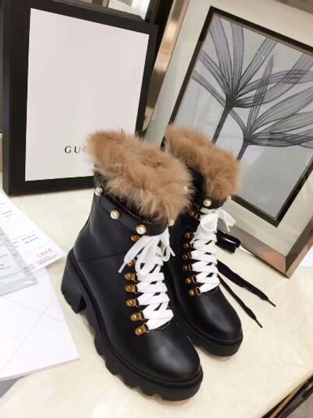

New Popular Fashion British 6cm Women Boots Round Toe Martin Boots Buckle Strap Chunky Heel Round Toes Fashion Brand Ankle Boots