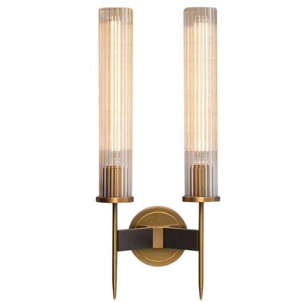 

modern wall sconce bedroom bedside lamp corridor aisle balcony glass wall lamp bathroom mirror bronze glass wall light led lamp llfa