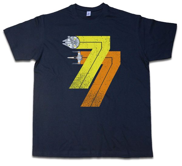 

урожай rebel родился 77 футболка-звезда 1977 года альянс falcon wars fun футболка повседневная с коротким рукавом футболка, White;black