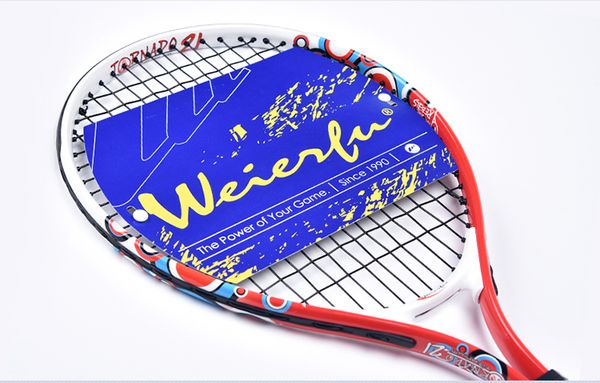 

of shipping 21inch new junior tennis racket kids alumium construction for training red colored with cover pack