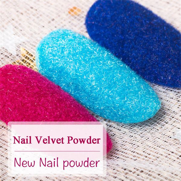 

12 box/set fuzzy flocking velvet nail powder colorful dust pigment for nails manicure nail art tips decoration, Silver;gold