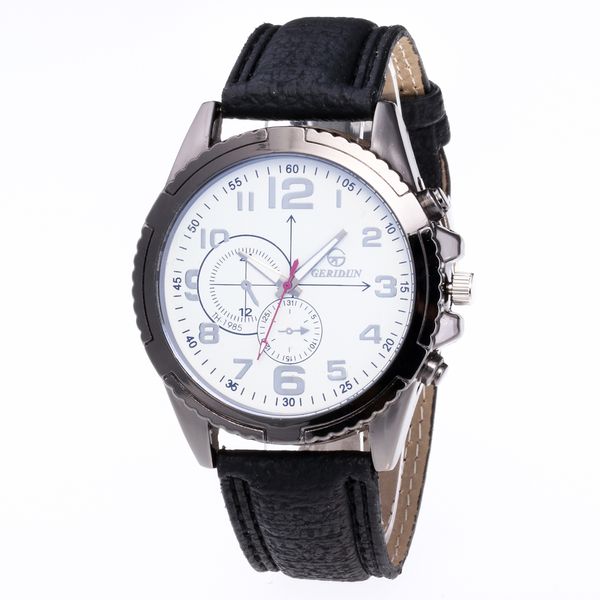 

relogio masculino quartz watch men leather casual watches men's clock male sports wristwatch montre homme hodinky ceasuri saat, Slivery;brown
