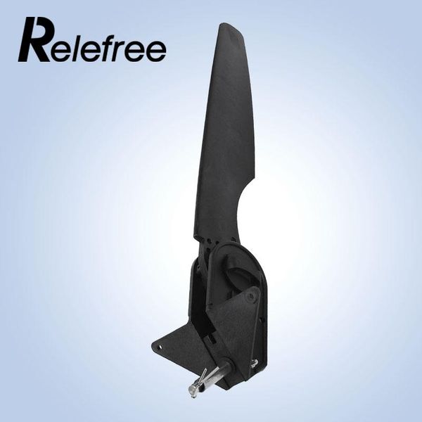 

glass fiber watercraft canoe kayak rear rudder w/steering system black