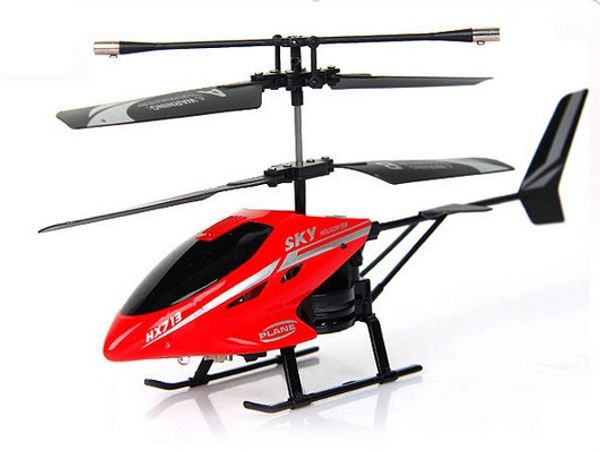 Helicóptero de Helicóptero de RC de Canal Helicóptero Interior Helicóptero Remoto de Giroscópio Com Luz LED RC Brinquedos para Meninos / Meninas / Adultos