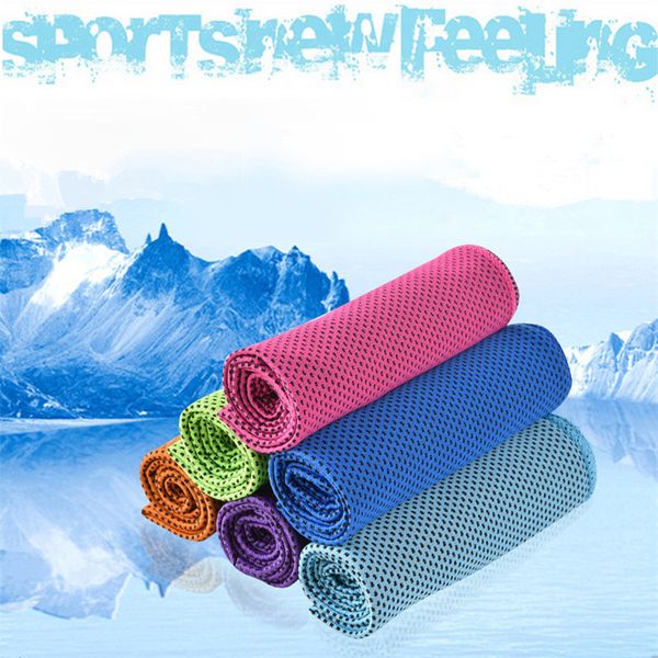 

Cool Towel Спортивные Полотенца Ледяной Упражнение Мочалкой Лето Двойной Двойной Сло
