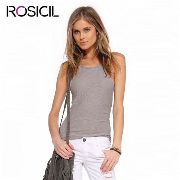 

new o neck solid women casual summer thin cotton sleeveless tees camis camisole shirt female sweet beach tank vest, White