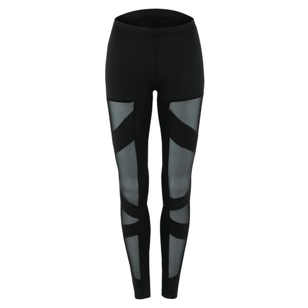 

fitness leggings cut-out bandage lace mesh insert cross pants, White;red