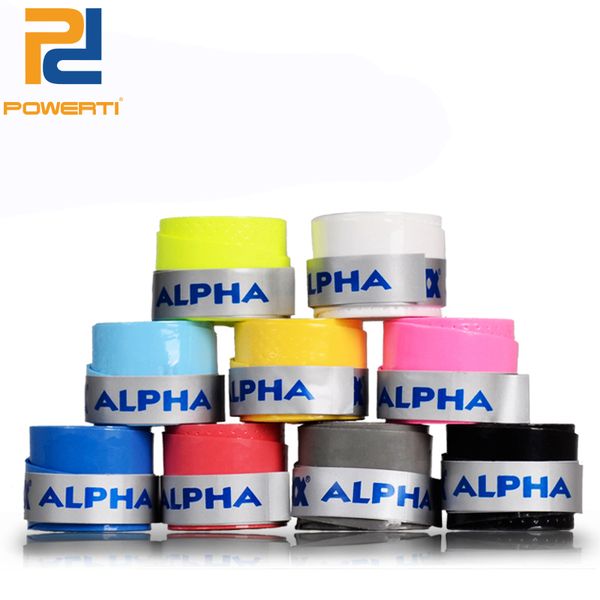 

powerti 20pcs/lot 0.65mm thin smooth tacky sweatband tennis racket overgrip ,badminton racket grip tg-200, Yellow;black