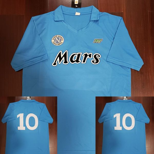 

Velvet number 86 87 coppa italia c napoli maradona 10 vintage calcio maglia retro 1986 1987 occer jer ey cla ic hirt cami eta maillot