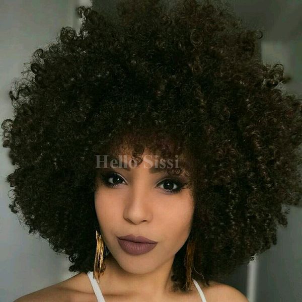 Chic Cut Brazilian Short Human Hair Wigs Kinky Curl Best Human