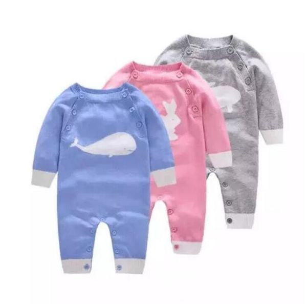 2019 Baby Cute Knitted Onesie Toddlders Animal Knitting Pattern Long Sleeve Romper Cute Baby Outfts For Boys Girls Autumn Winter A08 From