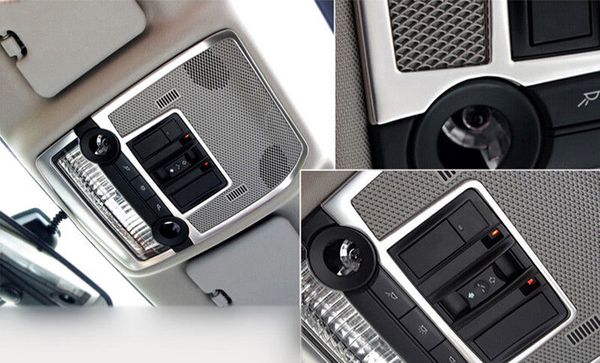 

for bmw x5 e70 2008-2013 stainless interior front reading light cover trim 2pcs